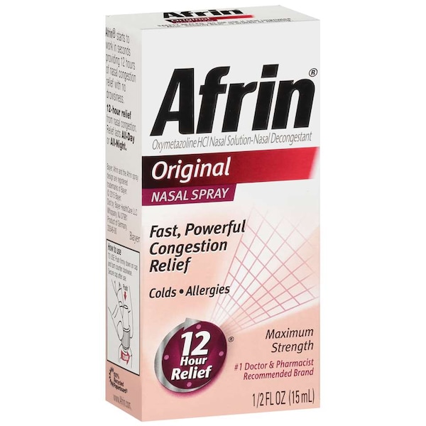 Afrin Original 12 Hour Nasal Spray .51 fl. oz. Bottle, PK36